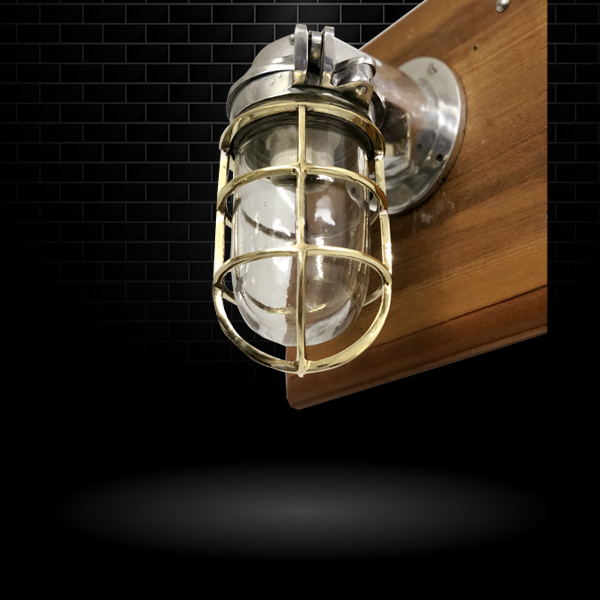 Japanese Naval Pat Style Wall Sconce Light